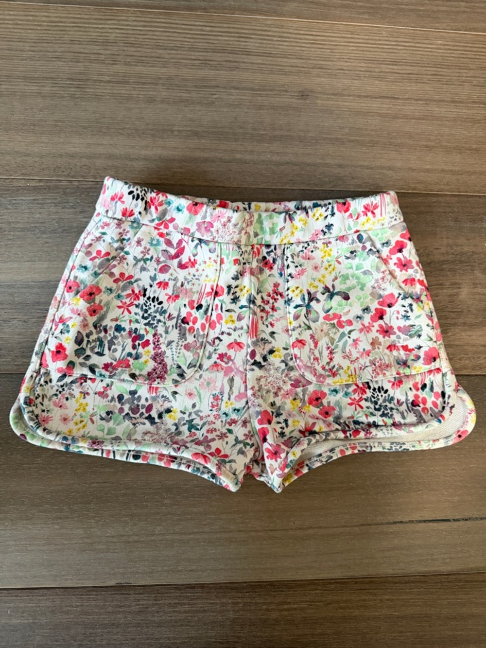 Bonpoint Floral High-Waist Cotton Shorts - Pink Multi